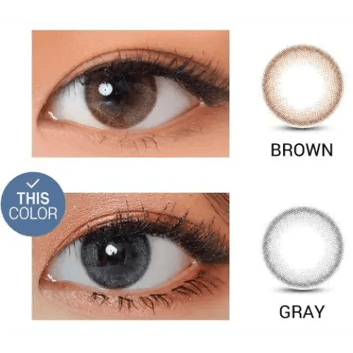 LensVery My Ann Only Gray — contact lens appearance comparison