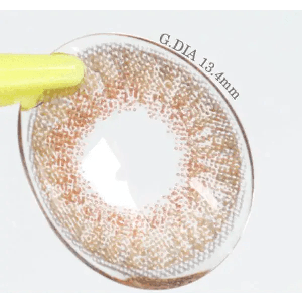 LensVery My Ann Something Brown colored contact lens, 13.4mm graphic diameter, Monthly wear