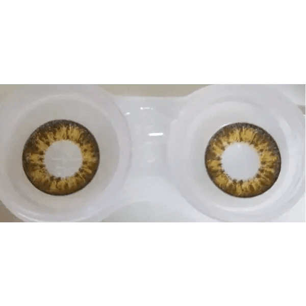 Olens Newtra Brown colored contact lens, 13.9mm graphic diameter, 3-6 Months wear