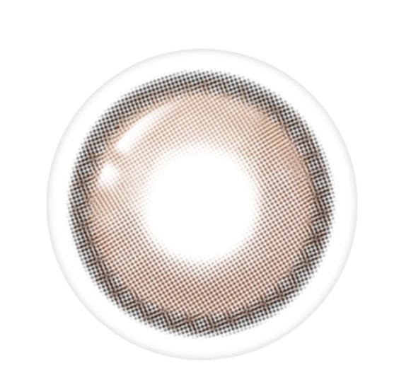 LensTown Odd I's M plain Apricot colored contact lens, 13.0mm graphic diameter, Monthly wear
