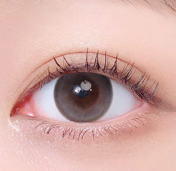 LensTown Odd I's M plain Gray colored contact lens, 13.0mm graphic diameter, Monthly wear