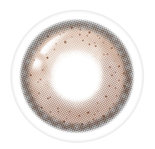 LensTown Odd I's M plain odd Apricot colored contact lens, 13.0mm graphic diameter, Monthly wear