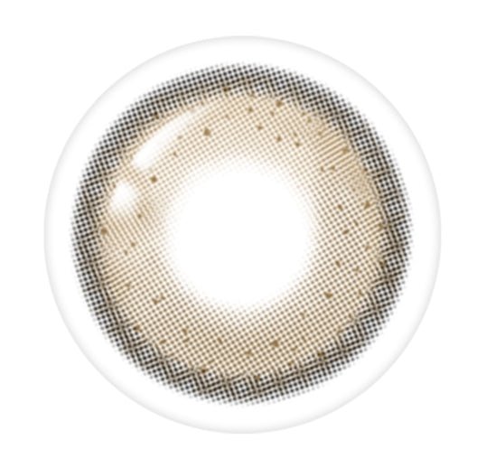 LensTown Odd I's M plain odd Brown colored contact lens, 13.0mm graphic diameter, Monthly wear