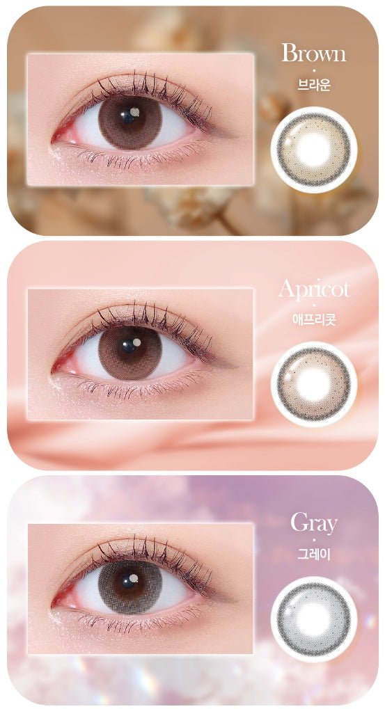 LensTown Odd I's M plain odd Gray colored contact lens, 13.0mm graphic diameter, Monthly wear