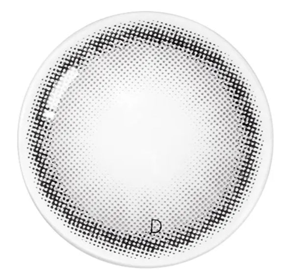 Olens Balance Gray Toric colored contact lens, 13.0mm graphic diameter, 3-6 Months wear