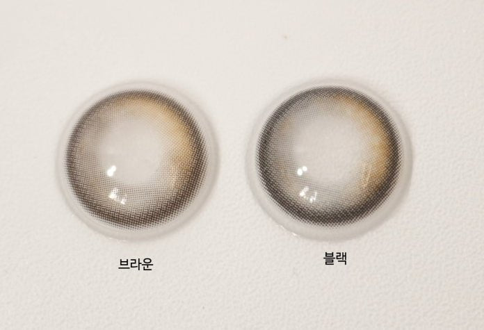 Olens Glowy Black Toric (For astigmatism) colored contact lens, 13.1mm graphic diameter, Monthly wear