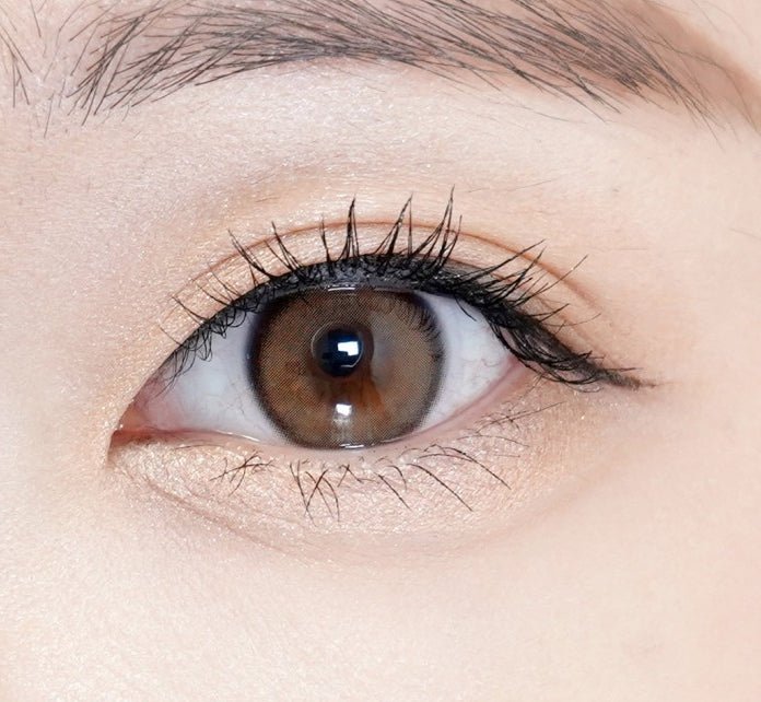Olens Real Ring Brown Toric (For astigmatism) colored contact lens, 12.5mm graphic diameter, Monthly wear