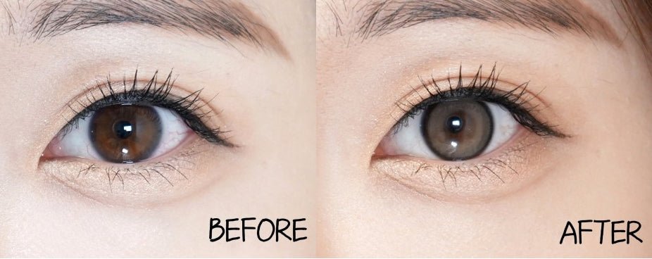 Olens Real Ring Gray Toric (For astigmatism) colored contact lens, 12.5mm graphic diameter, Monthly wear