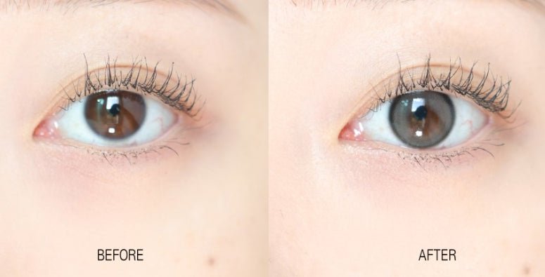 Olens Real Ring Gray Toric (For astigmatism) colored contact lens, 12.5mm graphic diameter, Monthly wear