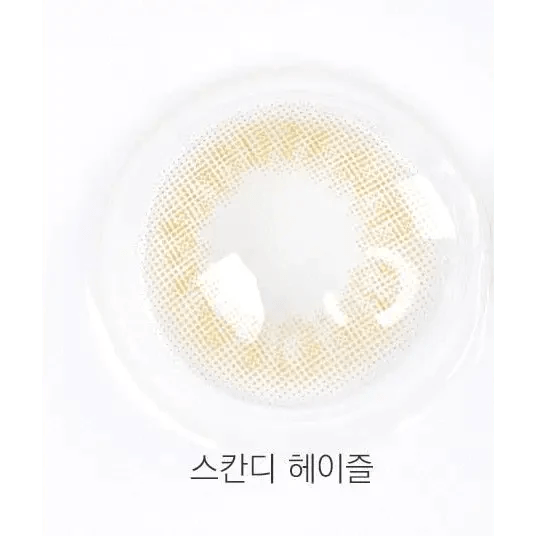 Olens Scandi Hazel colored contact lens, 11.9mm graphic diameter, Monthly wear