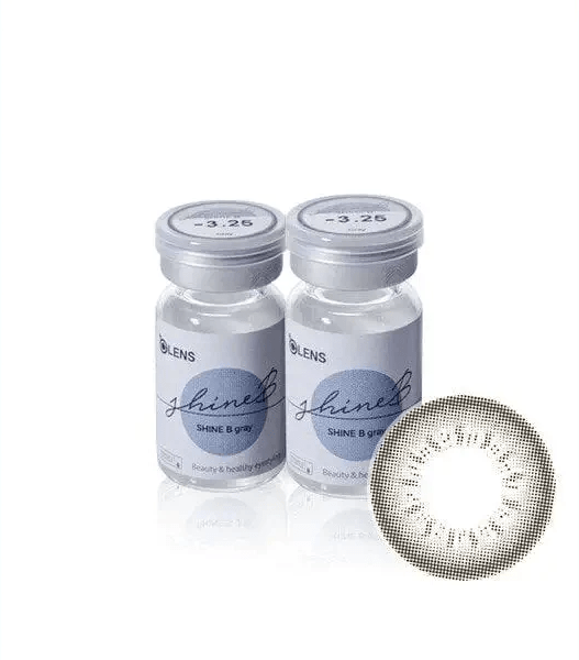 Olens ShineB Gray — contact lens packaging