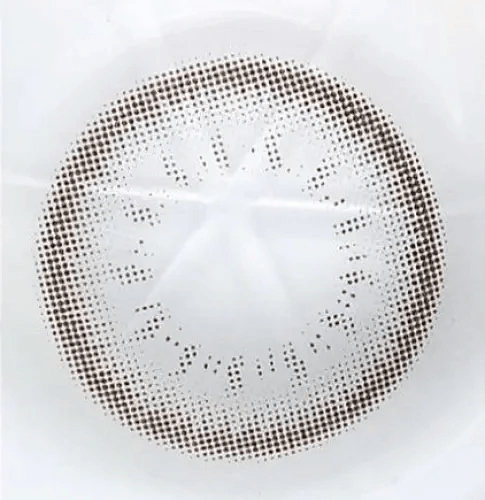 Olens ShineB Gray — close-up of the contact lens design