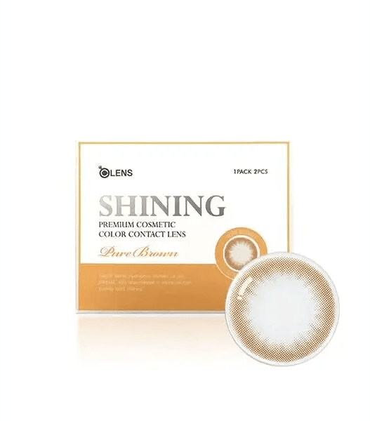 Olens Shining Pure Brown — contact lens packaging