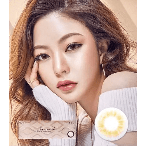 Olens Spanish Brown (20p) colored contact lens, 11.9mm graphic diameter, Daily wear