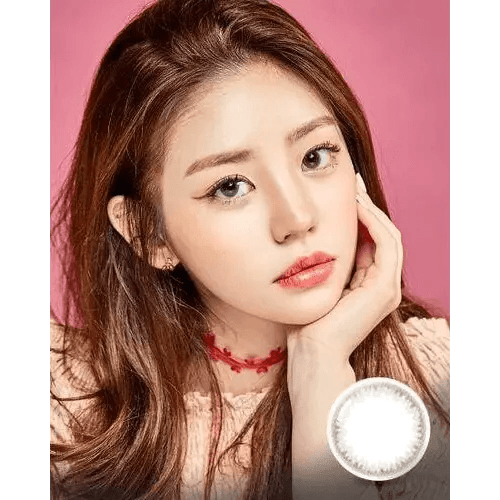 Olens Spring Rain Gray colored contact lens, 13.1mm graphic diameter, Monthly wear