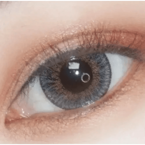 Olens Style Pop 3 Cone Gray — single-eye close-up showing the contact lens appearance