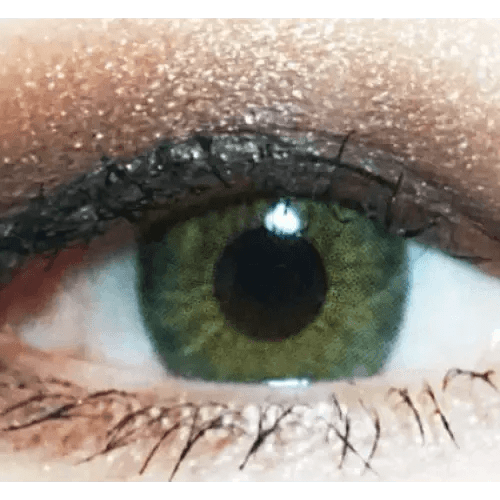 Olens Symphony 3con Green colored contact lens, 13.5mm graphic diameter, Monthly wear