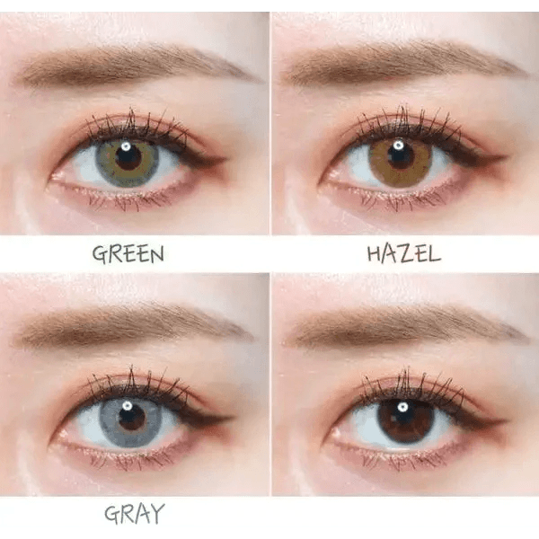Olens Symphony 3con Green colored contact lens, 13.5mm graphic diameter, Monthly wear