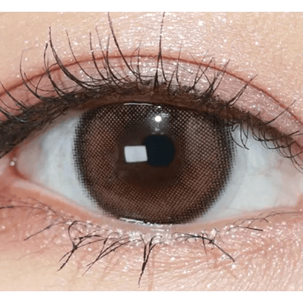Olens ViVi Ring Choco colored contact lens, 13.0mm graphic diameter, Monthly wear