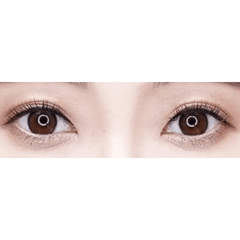 Olens ViVi Ring Choco colored contact lens, 13.0mm graphic diameter, Monthly wear