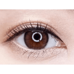 Olens ViVi Ring Choco colored contact lens, 13.0mm graphic diameter, Monthly wear