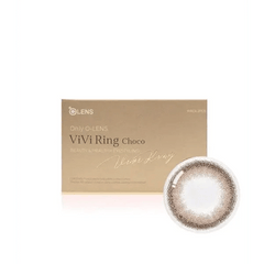 Olens ViVi Ring Choco colored contact lens, 13.0mm graphic diameter, Monthly wear