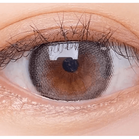 Olens ViVi Ring Gray — single-eye close-up showing the contact lens appearance