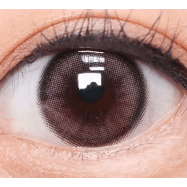Olens ViVi Ring Pink — single-eye close-up showing the contact lens appearance