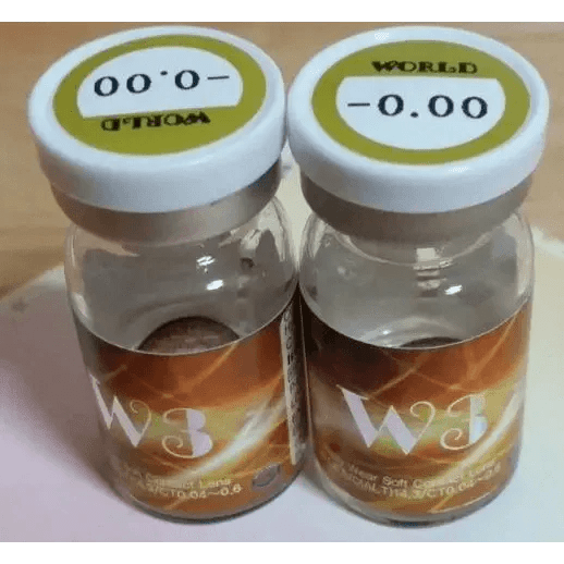 Olens W3 Brown — contact lens packaging