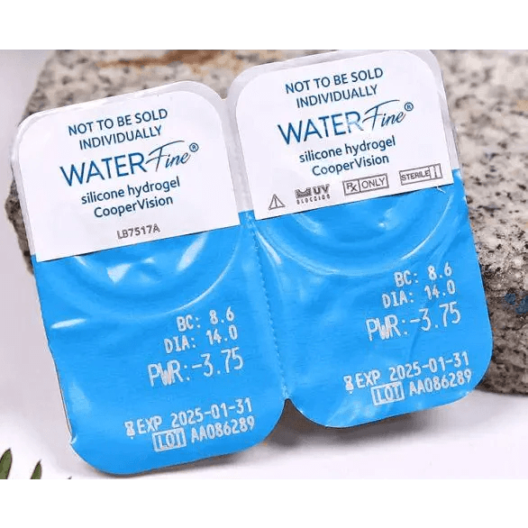 Olens Water Fine Clear (40p) colored contact lens, 13.1mm graphic diameter, Monthly wear