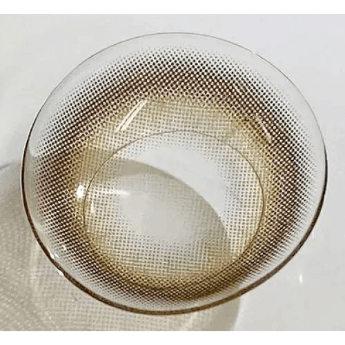 LensTown Olly 2 Brown — close-up of the contact lens design