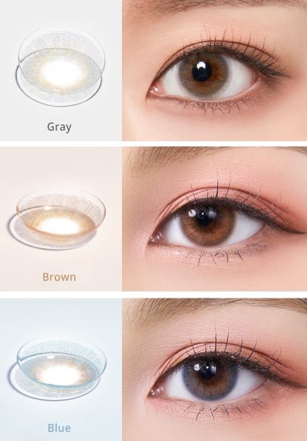 Olola A.ble Gray — monthly colored contact lenses, 13.2mm graphic diameter