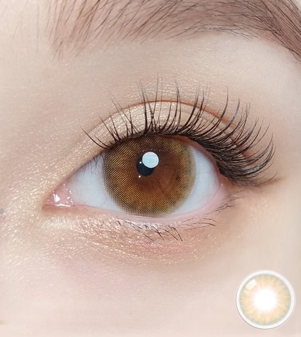 Olola A.muse Brown — monthly colored contact lenses, 13.2mm graphic diameter