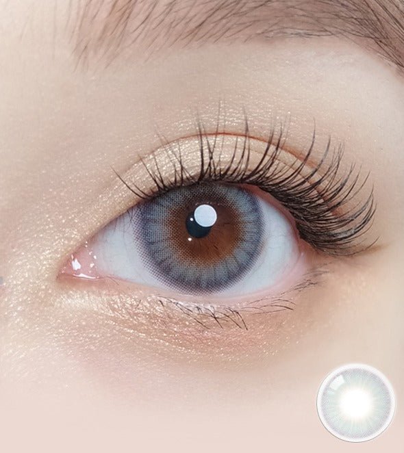 Olola Blow Midnight Gray — monthly colored contact lenses, 13.2mm graphic diameter