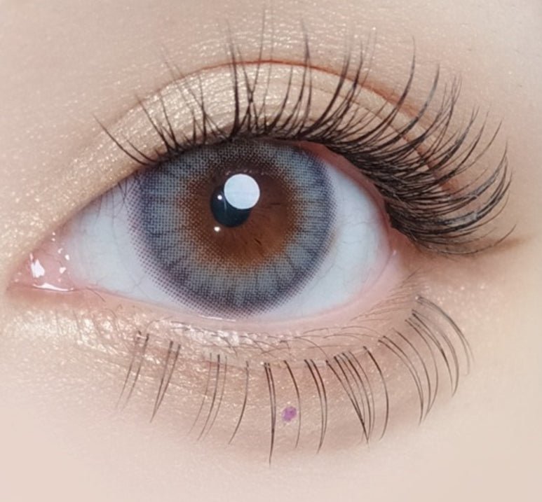 Olola Blow Midnight Gray — monthly colored contact lenses, 13.2mm graphic diameter