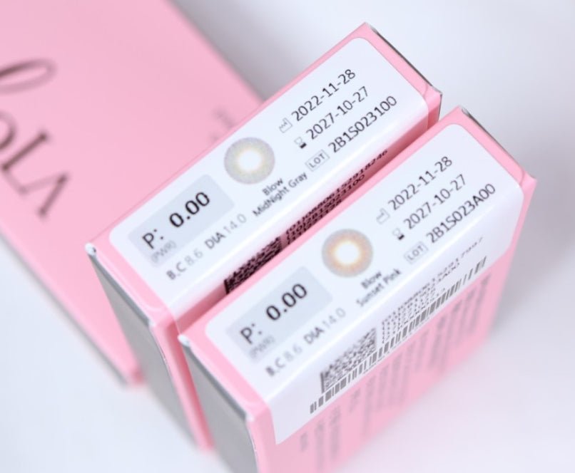 Olola Blow Sunset Pink — monthly colored contact lenses, 13.2mm graphic diameter