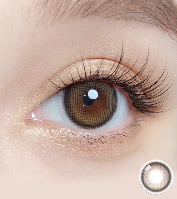 Olola Blurring Brown — monthly colored contact lenses, 13.2mm graphic diameter