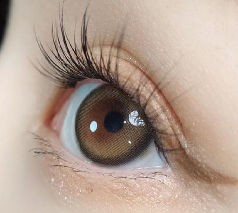 Olola Blurring Brown — monthly colored contact lenses, 13.2mm graphic diameter