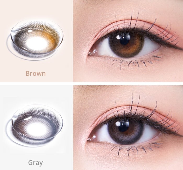 Olola Daymood Brown colored contact lens, 13.3mm graphic diameter, 3-6 Months wear