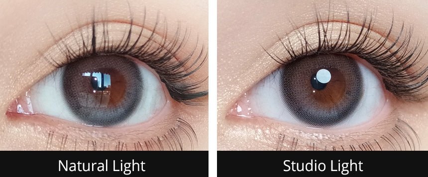 Olola Daymood Gray — monthly colored contact lenses, 13.3mm graphic diameter
