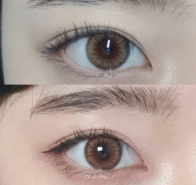 Olola Dazzling Rosie Hazel (10p) colored contact lens, 13.1mm graphic diameter, Daily wear