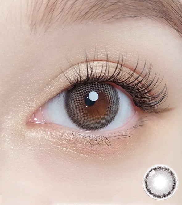 Olola Dearsome Ash Gray — monthly colored contact lenses, 13.1mm graphic diameter