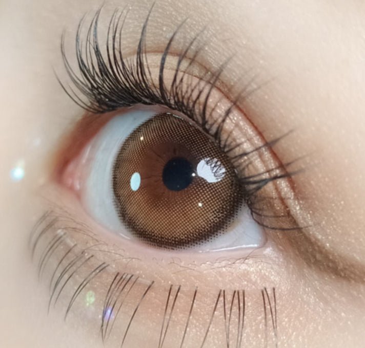 Olola Dearsome Milk Brown — monthly colored contact lenses, 13.1mm graphic diameter