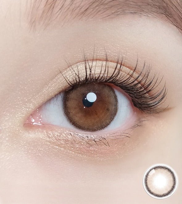 Olola Dearsome Milk Brown — monthly colored contact lenses, 13.1mm graphic diameter