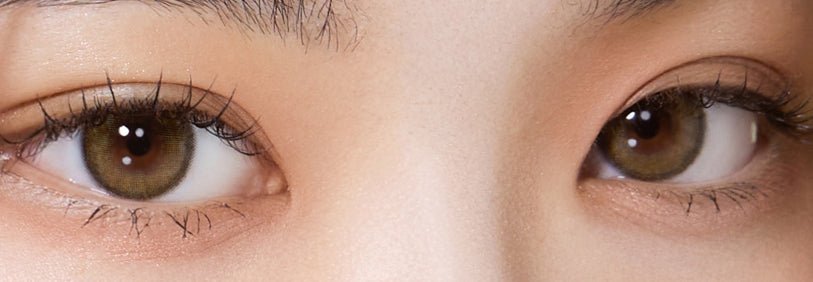 Olola Dearsome Olive Green — monthly colored contact lenses, 13.1mm graphic diameter