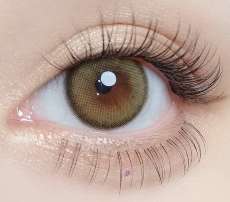 Olola Dearsome Olive Green — monthly colored contact lenses, 13.1mm graphic diameter
