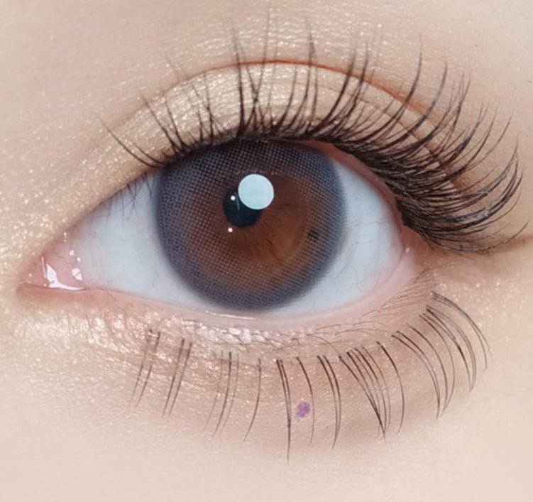 Olola Mellows Mystic Gray — monthly colored contact lenses, 12.8mm graphic diameter