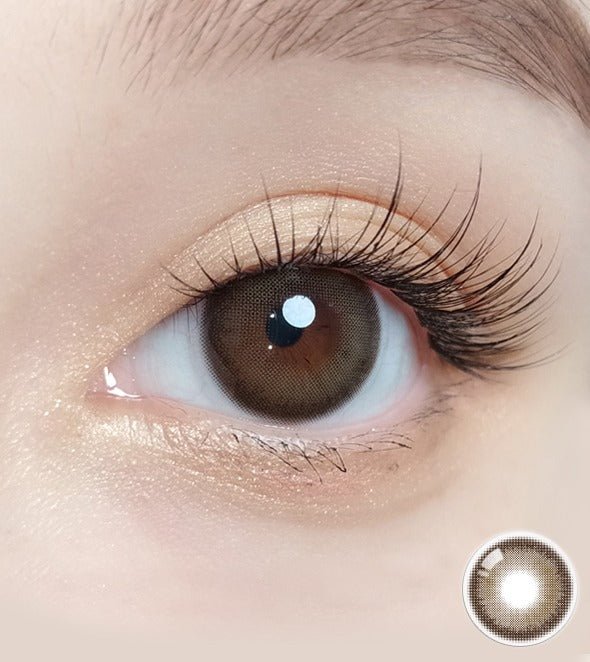 Olola Muted Choco — monthly colored contact lenses, 13.5mm graphic diameter