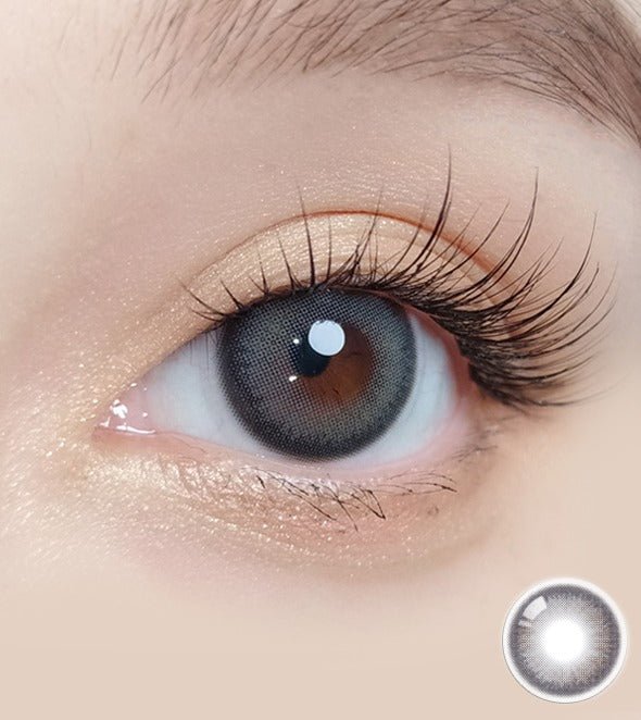 Olola Muted Gray — monthly colored contact lenses, 13.5mm graphic diameter
