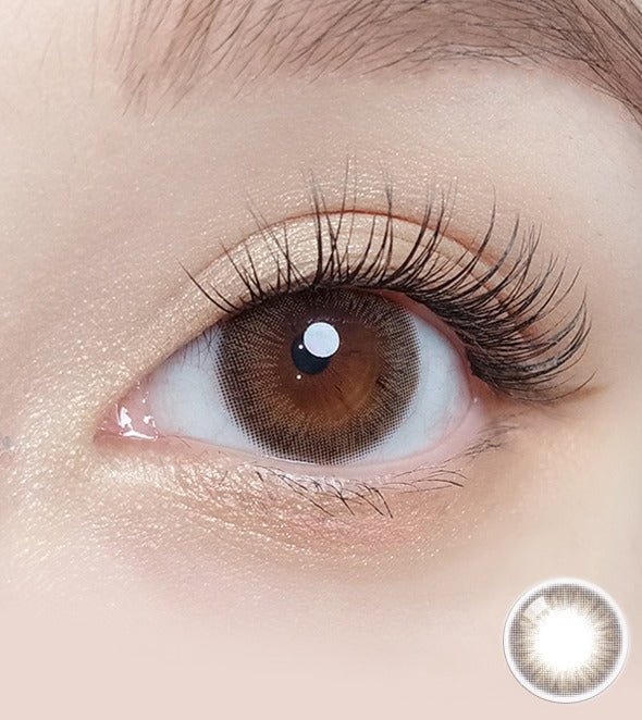 Olola Swany Pure Choco — monthly colored contact lenses, 13.3mm graphic diameter